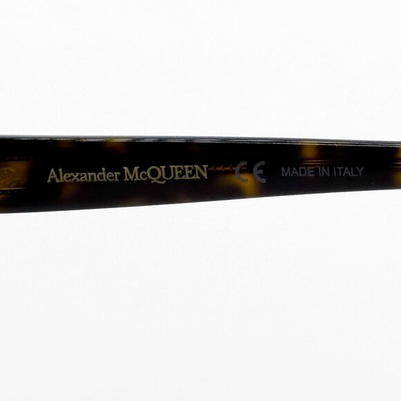 NEW ALEXANDER MCQUEEN EYEGLASSES AM0286O 002 SQUARE HAVANA WOMEN EYEWEAR - Picture 6 of 8
